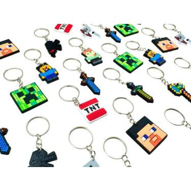 Imagem de Lembrancinha Minecraft 10un Chaveiro Varaiads Tnt Mimo Tema - Brindes 