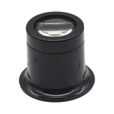 Imagem de Lupa De Solda Com Clipe De Jacaré E Luz LED 3X 4.5X 25X Para Mesa - Sh