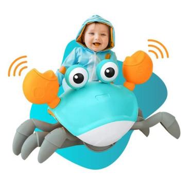 Imagem de Caranguejo Siri Fujão Brinquedo Para Bebê Interativo De Plástico Dança