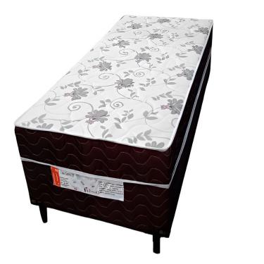 Imagem de Unibox Santorini Solteiro 88x188x43cm Ortopédico Topázio Marrom