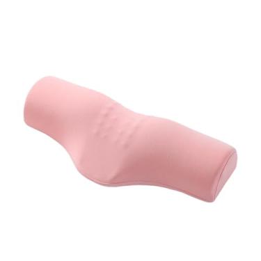 Imagem de ＫＬＫＣＭＳ Travesseiro cervical para apoio de pescoço, leve, ergonômico, de espuma viscoelástica, para dormir em quarto e apartamento, Rosa