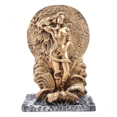 Imagem de Estatueta Sala Quarto Geek Lilith Serpente Resina 17,5x12