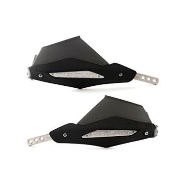 Imagem de Circuit Equipment - Protetor de Mão Ventura Fat Bar - Polímero Resistente com Visual em Fibra de Carbono - Proteção e Estilo na Pilotagem - Preto com Textura