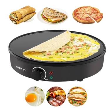 Imagem de Máquina Elétrica Crepes, Tapioca, Panquecas, Pizzas e Tacos Antiaderente 30cm Voltagem 110V