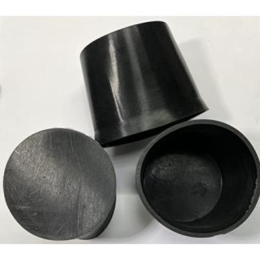 Imagem de Tampa e plugue cônico flangeado Protection Force para abertura de garrafa de tubo de 66 mm 2-5/8 polegadas (pacote com 3) para proteção de superfície de mascaramento de tinta, poeira isolada Liguid Selada Borracha reutilizável