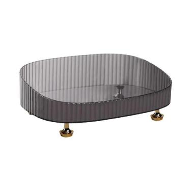 Imagem de Organizador De Perfume De Maquiagem Verde Escuro Bandeja Decorativa Pa