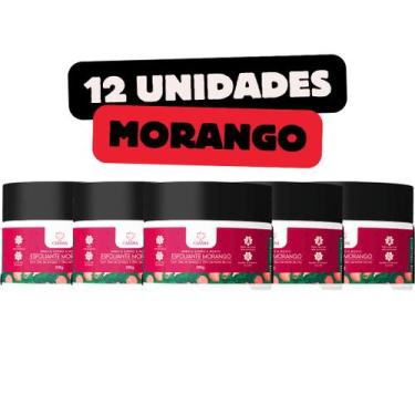 Imagem de Kit 12 Esfoliantes Corporais e Faciais Fio Cabana 300g  Morango ou Pit