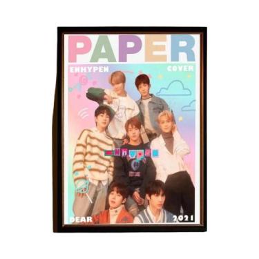 Imagem de E-ENHYPEN Kpop Man HD Art Poster Decoração De Parede Pegajosa À Prova 