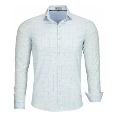 Imagem de Camisa Social Masculina Amil Slim Misto Com Elastano 1864, Cor 2, 4