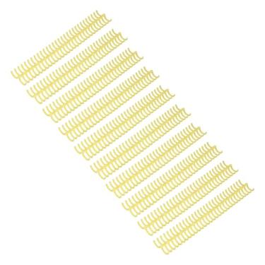 Imagem de 10 Pçs Pente Encadernação Espinhos 30 Anel Plástico Pasta Pentes 150 Folhas de Papel 70g para Papel A4 para Relatórios Apresentações Professores Estudantes (Amarelo)