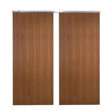 Imagem de Porta Dupla De Correr P- Verniz Kit Alumínios 210x160 - Vanin