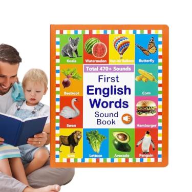 Imagem de Livro Falante de Palavras em Inglês, Livro De Palavras Em Inglês Para Crianças Com , Brincadeira De Vocabulário Divertida Interação Pais-Filhos Para Pré-Escolares Meninos Meninas 2-6 Anos