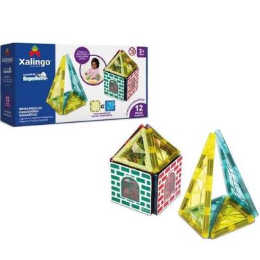 Imagem de Brincando de Engenheiro Magnetico 12 Peças Xalingo