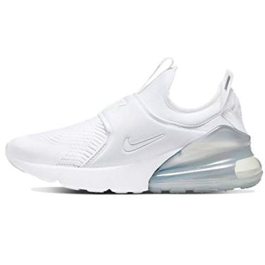 Imagem de Nike Tênis de corrida infantil Air Max 270 Extreme (gs) Ci1108, Branco/Branco/Prata Metálica/Branco, 4.5 Big Kid
