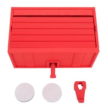 Imagem de AUNMAS Organizador do Gancho de Chaves Montado na Parede PLA PLA Interativo do Suporte de Parede de Garagem Com Portas Abertas para o Espaço de Entrega (RED)