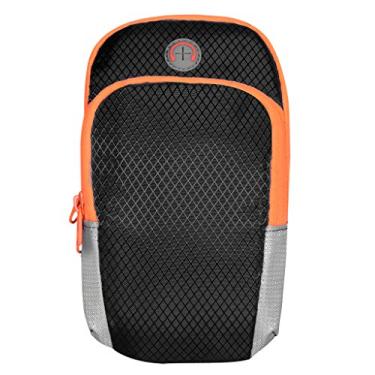 Imagem de Braçadeira esportiva para treino, à prova de suor, para exercícios, academia, corrida, braçadeira, braçadeira, braçadeira para iPhone Xs Max X 8 7 Plus Galaxy S10 S9 S8 Plus Google Pixel OnePlus 6 LG G8 V50 ThinQ Stylo 4, Preto