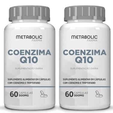 Imagem de 2x Coenzima Q10 500Mg CoQ10 Pura - 120 Cápsulas - Metabolic Farma