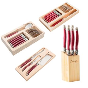 Imagem de Conjunto De Talheres Luxo Laguiole 21 Peças Aço Inox Elegância E Durabilidade