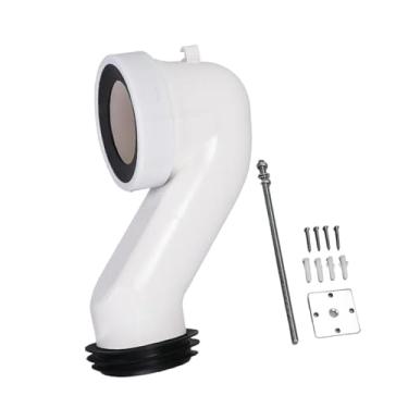 Imagem de WeiLaiKeQi Extensão de flange de drenagem de vaso sanitário Conector de tubo de drenagem de vaso sanitário Manutenção Adaptador de tubo de Closestool, Style C