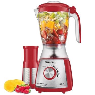 Imagem de Liquidificador Mondial 700w 10 Velocidades Vermelho 220V