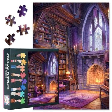 Imagem de Puzzles for Adults 1000 Pieces - Fantasy Magic House Jigsaw Puzzle (27.5x19.7 Inch), Bookshelf Challenging Puzzles for Adults, Family Game for Men & Women Home Decor Gift (Mystery Series)