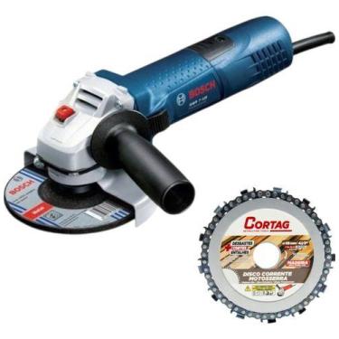 Imagem de Esmerilhadeira Angular Gws 9-125 S 110v + Disco Cortag 110v - Bosch, 1