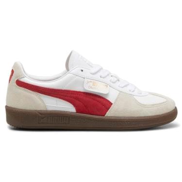 Imagem de PUMA Tênis masculino Palermo, Branco-vapor, cinza e verde, 42
