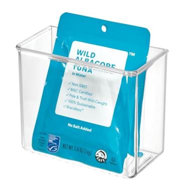 Imagem de iDesign Prateleira organizadora de parede de plástico transparente, 7,6 cm x 15,2 cm x 12,7 cm