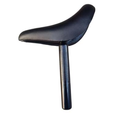 Imagem de oshhni Selim de bicicleta infantil com canote, canote de 28,6 mm de diâmetro, selim de substituição de bicicleta à prova d'água e esponja, bicicletas de