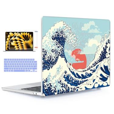 Imagem de YSCLBAHUK Capa para MacBook Air de 13,5 polegadas 2025 2024 2023 2022 versão M4 A3240 M3 A3113 M2 A2681 Touch ID, capa rígida de plástico padrão capa de teclado protetor de tela Trackpad Film, Great