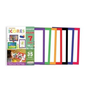 Imagem de Bloco Coleção Eco Cores - Moldura 23x32 110g 35 Fls - Novaprint