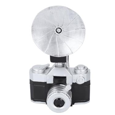 Imagem de Câmera de câmera vintage Iron Retro Camera Modelo Estátua Estátua Europeia Estilo Europeu Escultura de câmera vintage nostálgicos para sala de estar para desktop decoração de