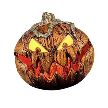 Imagem de oshhni Decoração de abóbora de Halloween, ornamento, lâmpada iluminada, escultura, decoração de quintal, layout de cena para presente, janela, ação de, Elevável