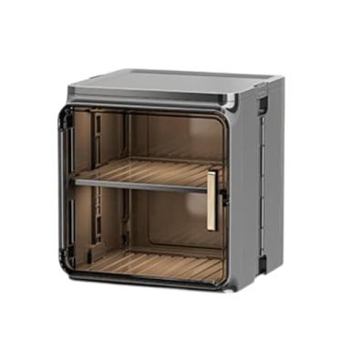 Imagem de Fxzqgnh Porta-copos de Café com Porta de Vidro Transparente, Organizador para Copos, Prateleira para Vitrine de Mesa, Pequeno