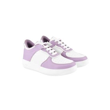 Imagem de Shoetopia Tênis polo feminino, Roxa, 8 UK