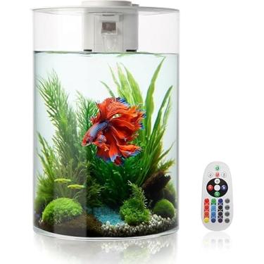 Imagem de ABESTFISH Aquário para aquário de peixes, kit inicial de 360 litros com iluminação LED de espectro completo e filtro para variedade de plantas aquáticas e pequenos peixes betta