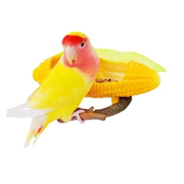 Imagem de Alimentador de plástico em formato de frutas, recipiente de comida de papagaio, dispensador de alimentos para periquitos, calopsitas, periquitos, periquitos, pássaros pequenos a médios, acessórios