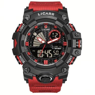Imagem de Relógio Licarr Top Luxury - Cronômetro à Prova D'água, Quartzo 9532 Vermelho