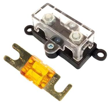 Imagem de Kit Porta Fusível Caixa Acrílico Midi Mais Fusível Mini Faca Anl Ouro 