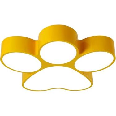 Imagem de Luz De Teto De Montagem Embutida Dos Desenhos Animados Cute Dog Paw Luminária De Teto Moderna Led Lâmpada De Teto Acrílica Para Quarto De Crianças Luz De Teto De Peg, Blue, 60cm/23.6in