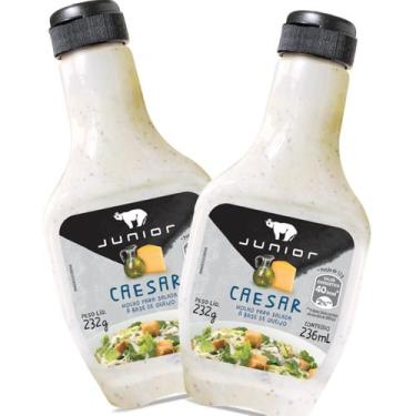 Imagem de Molho Caesar Junior Queijo Parmesão 232g - 236ml - 2 UNIDADES