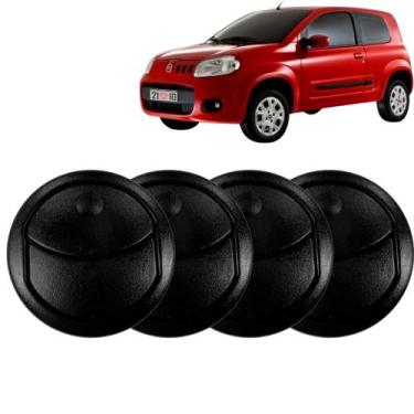 Imagem de Kit 4 Difusor de Ar Centrais + Laterais Uno 10 a 19 Preto - ZR PLAST