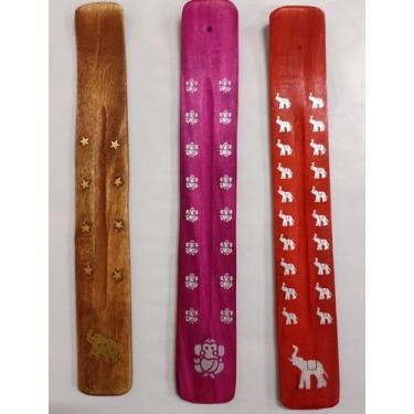 Imagem de Porta incenso de madeira diversos - CASA FÉ