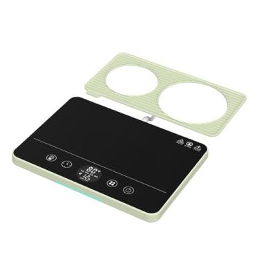 Imagem de FytStycale Aquecedor de canecas com desligamento automático, portátil, controle de temperatura ajustável com temporizador, aquecedor elétrico de bebidas para, Verde