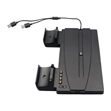 Imagem de para PS5 Carregador Controlador, Vertical 2 em 1 Game Console Controlador USB Estação de Carregamento, controlador de Estação de carregamento