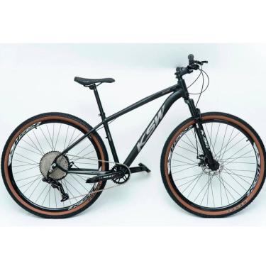 Imagem de Bicicleta Aro 29 Ksw 12 Vel Alumínio Suspensão 80mm Freios A Disco Preto Fos -ad Prata 19