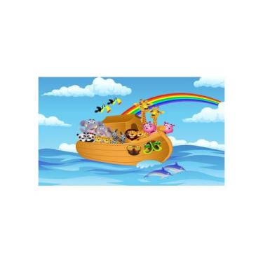 Imagem de Painel de Lona A Arca de Noé  8 - Fabrika de Festa, 150x100cm