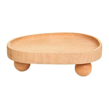 Imagem de UxicRuya Bandeja de Joias de Madeira, Suporte Decorativo Rústico para Exposição, Suporte para Garrafas, Plantas, Penteadeira, Sala de Estar, Banheiro