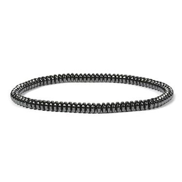 Imagem de Justinstones Pulseira elástica de meditação e equilíbrio de reiki cura com hematita natural, 18 cm, 7, Pedra, hematita