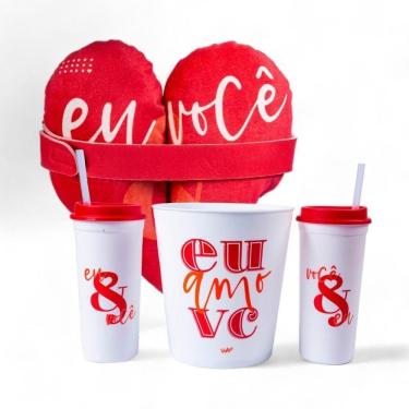 Imagem de Kit Romântico: Almofada Aconchegante E Conjunto Gourmet De Pipoca Para O Dia Dos Namorados